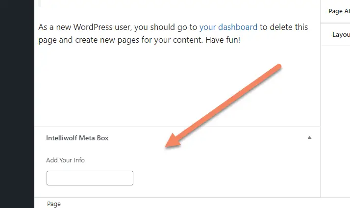 add meta box in page wordpress